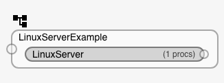 LinuxServer processor selected inside the LinuxServerExample router