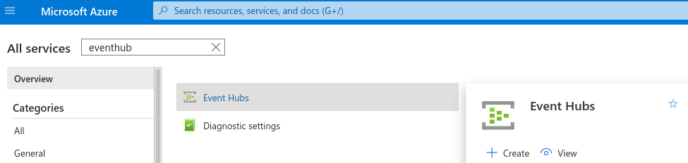Newly created resource group shown in the Azure portal