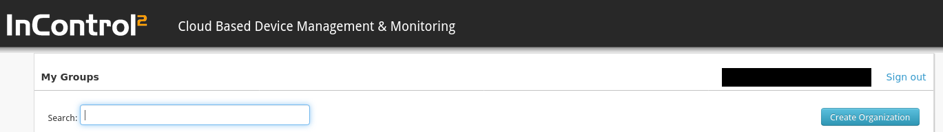 InControl portal sign-in page