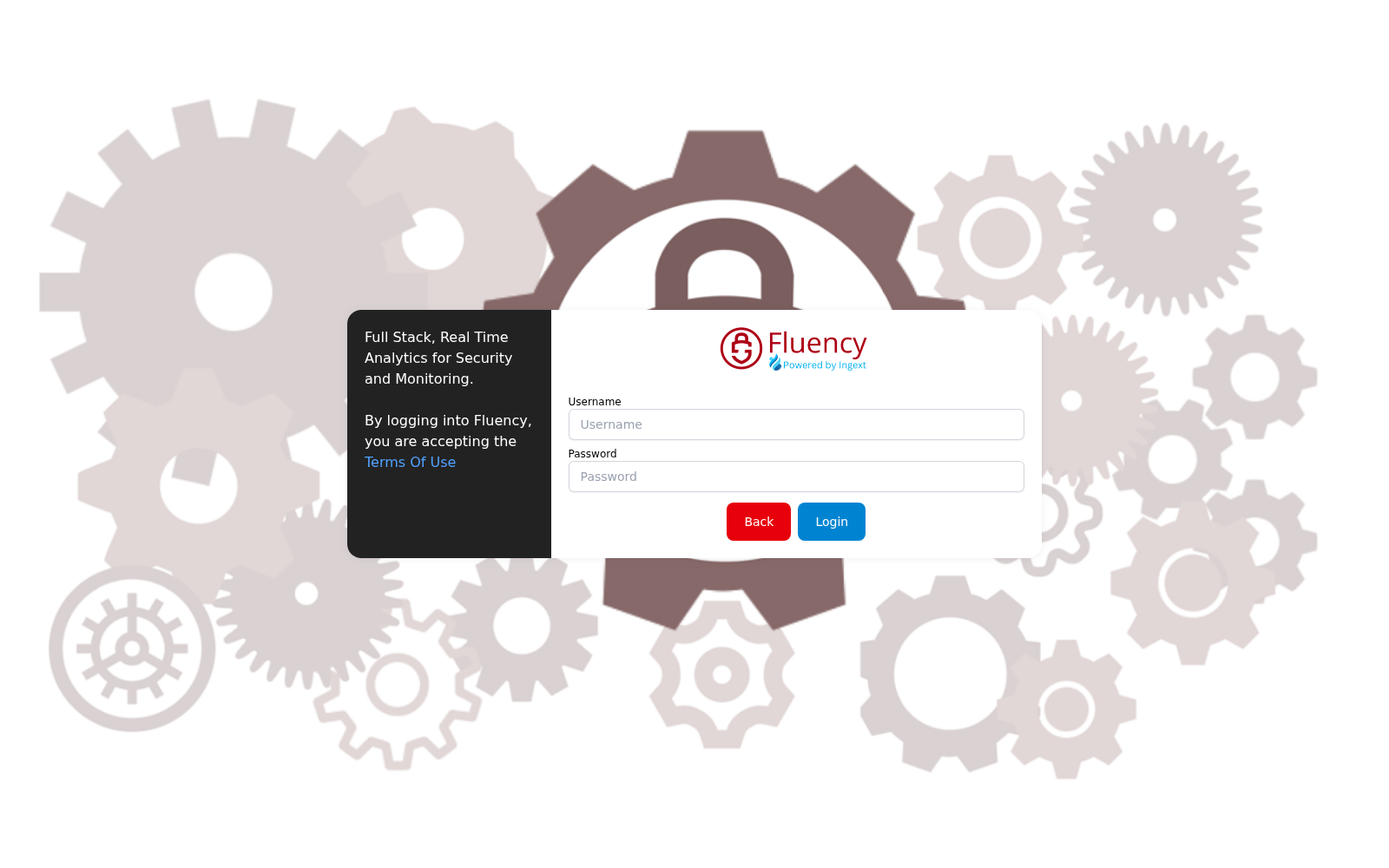 Login page's Alternative Login form, with username and password fields