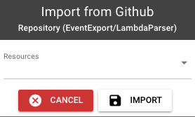 Lambda script editor with its Code and Input tabs and the console log pane